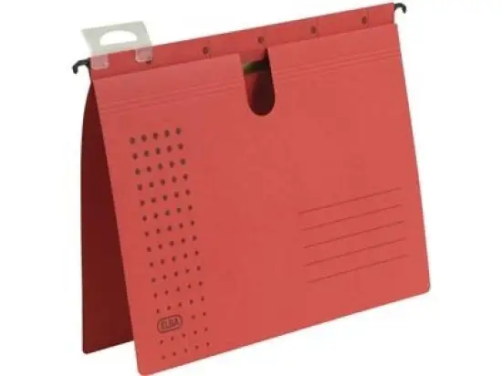 Hängehefter Elba 100552110 85802RO Chic Ultimate A4, Canson Karton 240g, Schnellhefter-Mechanik, rot, Pack 5 Stk