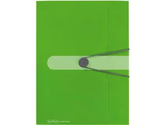 Gummizugmappe Herlitz 300000687 11206000 easy orga A4 Kunststoff (PP) opak apfel, Pack 3 Stk