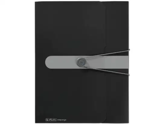 Sammelbox Herlitz 300000688 11206117 easy orga A4 Kunststoff (PP) opak schwarz Rückenbreite 4cm mit Rückenetikett