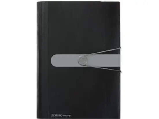 Fächermappe Herlitz 300000711 11208394 easy orga für A4, Kunststoff (PP), 12 Fächer, schwarz