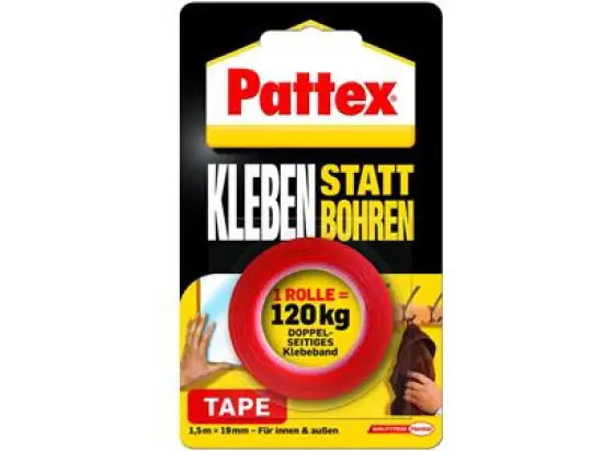 Klebeband Pattex PXMT2 doppelseitig 19mmx1,5m
