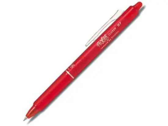 Tintenroller Pilot BLRT-FR7-R 2270002 FriXion Ball Clicker 07 0,4mm, Edelstahlspitze, Wechselmine, Druckmechanik, rot