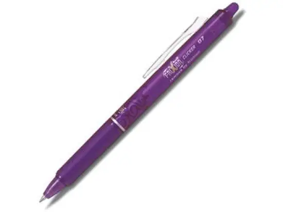 Tintenroller Pilot BLRT-FR7-V 2270008 FriXion Ball Clicker 07 0,4mm, Edelstahlspitze, Wechselmine, Druckmechanik, violett