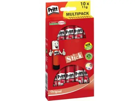 Klebestift Pritt PS4BF WA11 Bonuspack 11g, ohne Lösungsmittel, Pack 10 Stk