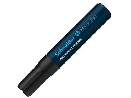 Permanentmarker Schneider 128001 Maxx 280 4-12mm, Keilspitze, schwarz