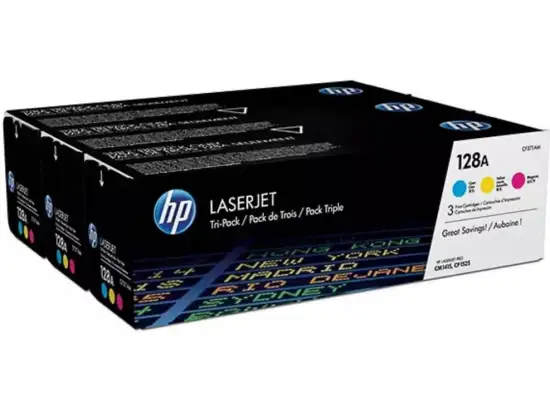 Tonerpatrone HP CF371AM 128A Multipack je 1x cyan/magenta/gelb 1.300 Seiten