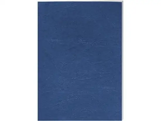 Kartondeckel Fellowes 5371305 A4 250g Lederstruktur royalblau, Pack 100 Stk