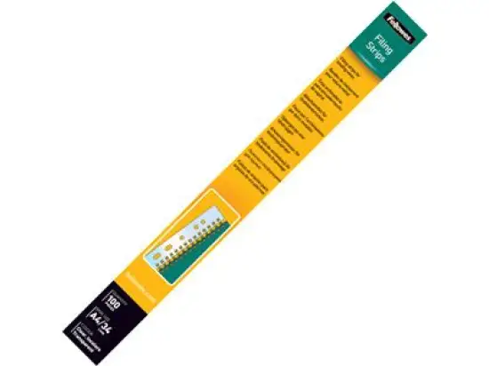 Abheftstreifen Fellowes 5360501 A4 3:1-Teilung, 34 Schlaufen, für Drahtbindung, Pack 100 Stk