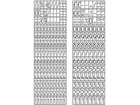 Auszeichnungsgerät Avery Zweckform PL2/18 Modell 2012, Preisauszeichner, zweizeilig