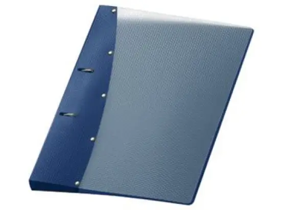 Ringbuch Veloflex 1141450 Diamond A4, 2 Ringe Ø 20 mm, PP Vollkunststoff, D-Ring-Mechanik, blau, Pack 12 Stk