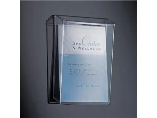 Wand-Prospekthalter Sigel LH325 A4 60mm Outdoor glasklar Acryl