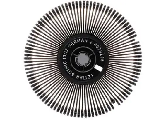 Typenrad Olympia 555.308 308 Letter-Gothic 10/12 mit EURO-Zeichen und @-Zeichen