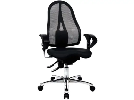 Drehstuhl Topstar ST19UG20 Sitness 15 schwarz mit atmungsaktiver Netzrückenlehne