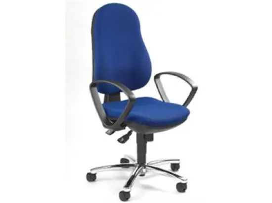 Bürodrehstuhl Topstar 8929G26 Synchro Steel blau, inkl. Armlehne B2