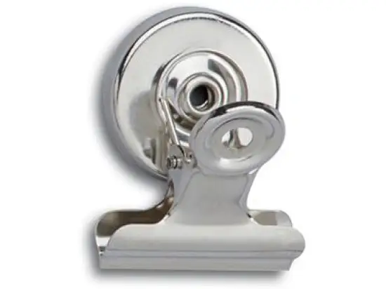Briefklemmer Maul 2183096 30mm mit Magnet Metall vernickelt, Pack 2 Stk