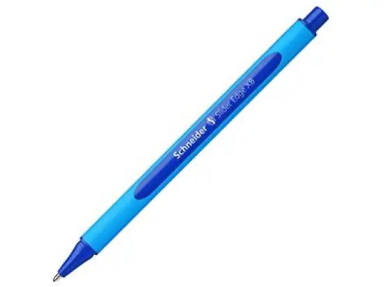 Kugelschreiber Schneider 152203 Slider Edge XB XB, mit Kappe, Dreikant, blau
