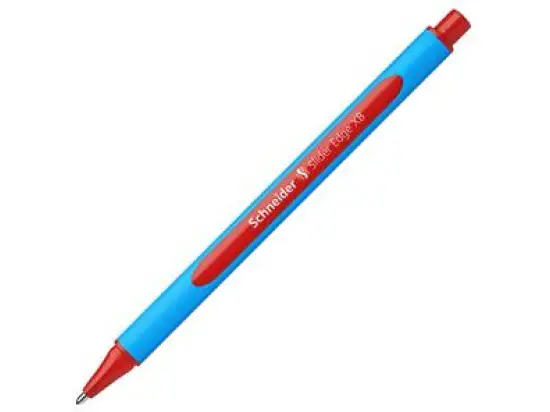 Kugelschreiber Schneider 152202 Slider Edge XB XB, mit Kappe, Dreikant, rot