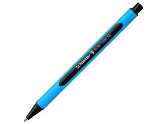 Kugelschreiber Schneider 152201 Slider Edge XB XB, mit Kappe, Dreikant, dokumentenecht, schwarz