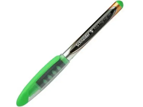 Textmarker Schneider 114004 Xtra 1-4mm, Keilspitze, grün