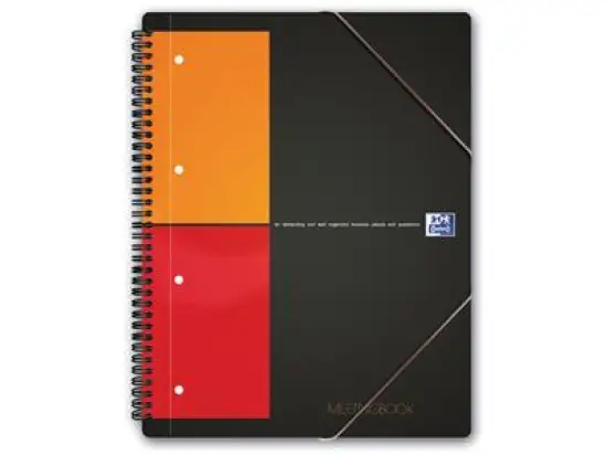 Collegeblock Oxford 100102104 International Meetingbook A5+, kariert, 80 Blatt, ecf