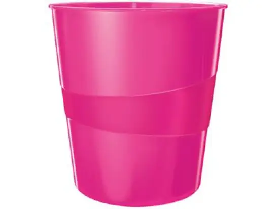 Papierkorb Leitz 5278-10-23 52781023 Wow 15 Liter pink