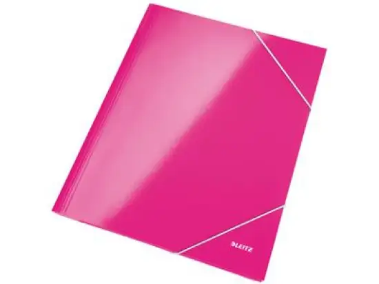 Eckspannermappe Leitz 3982-00-23 39820023 Wow pink-metallic A4 Karton/Pappe, Pack 10 Stk