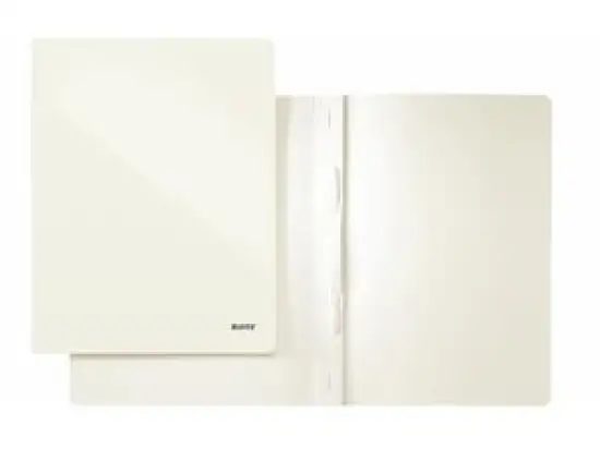 Schnellhefter Leitz 3001-00-01 30010001 Wow perlweiß A4 Karton/ Pappe