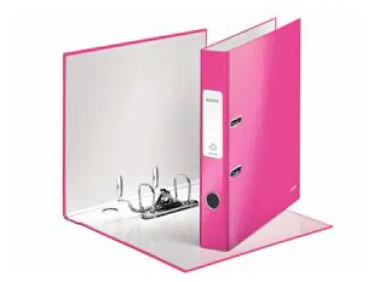 Ordner Leitz 1006-00-23 10060023 Wow A4, 50mm, Pappe/laminiertes Papier, pink
