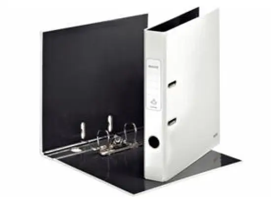 Ordner Leitz 1006-00-01 10060001 Wow A4, 50mm, Pappe/laminiertes Papier, perlweiß