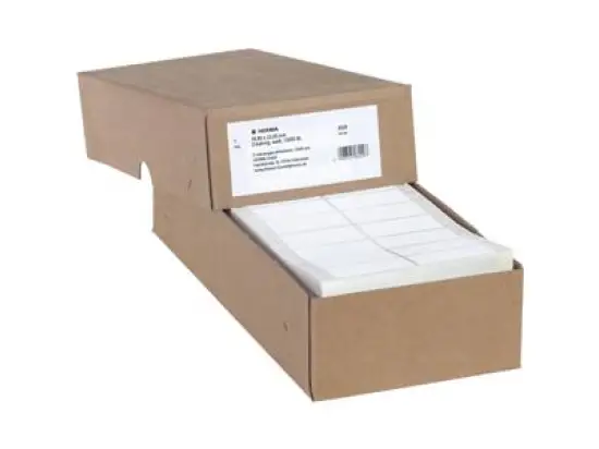 Computeretiketten Herma 8229 50,8 x 23 mm 2-bahnig, weiß, endlos, selbstklebend, Pack 12000 Stk