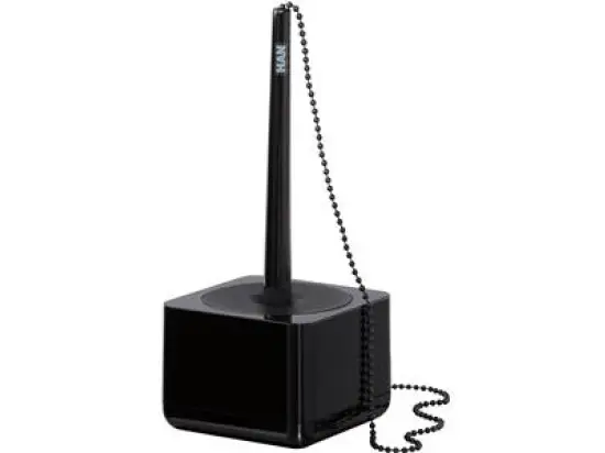 Kugelschreiberständer HAN 17651-13 i-Line schwarz/schwarz mit Kette