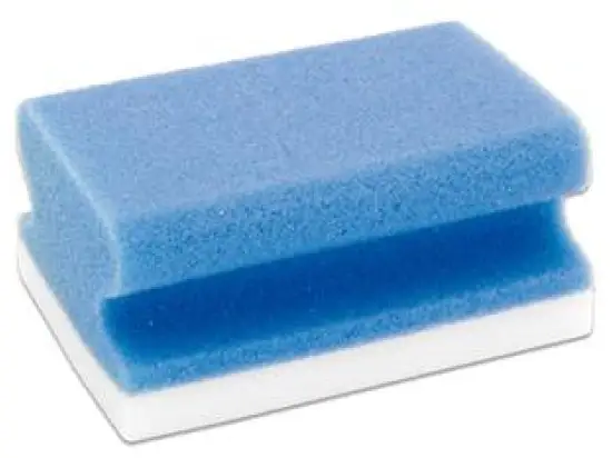 Schreibtafel-Schwamm Franken Z1945 X-Wipe blau 7x4,5x9,5cm, Pack 2 Stk
