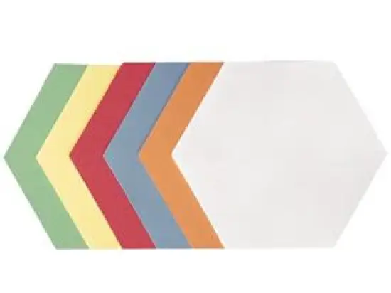 Moderationskarten Franken UMZH171999 UMZH 1719 99 Waben 19x16,5cm farbig sortiert, Pack 250 Stk