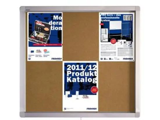 Schaukasten Franken SK6KE 75x70,4x4,5cm Außenbereich pinnbar Flügeltür