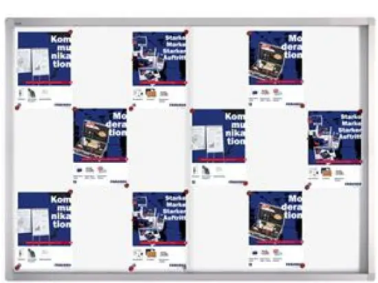 Glas-Schaukasten Franken SK6118 Innenbereich, magnetisch, Schiebetür, 99x139x4,6cm