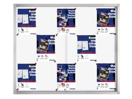 Glas-Schaukasten Franken SK6115 Innenbereich, magnetisch, Schiebetür, 99x117,5x4,6cm