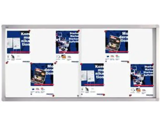 Glas-Schaukasten Franken SK6112 Innenbereich, magnetisch, Schiebetür, 68x139x4,6cm