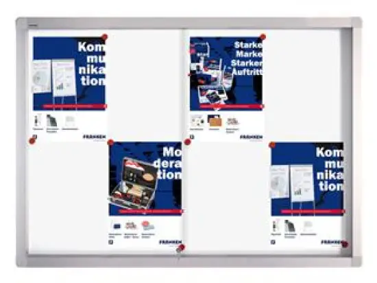 Glas-Schaukasten Franken SK6108 Innenbereich, magnetisch, Schiebetür, 68x95x4,6cm