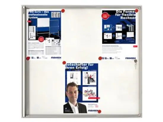 Flachschaukasten Franken FSA6 Innenbereich, magnetisch, Flügeltür, 68x73x3cm