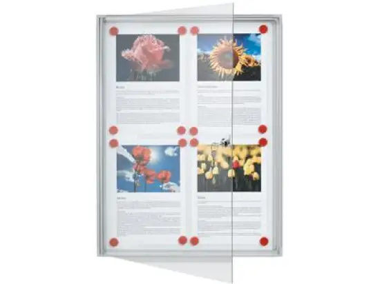 Flachschaukasten Franken FSA4 Innenbereich, magnetisch, Flügeltür, 68x51x3cm