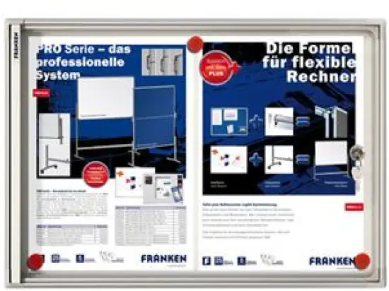 Flachschaukasten Franken FSA2 Innenbereich, magnetisch, Flügeltür, 37x51x3cm