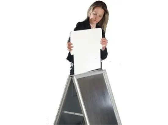 Plakatständer Franken BSAW Topschild 63,8x30cm, für bsa1