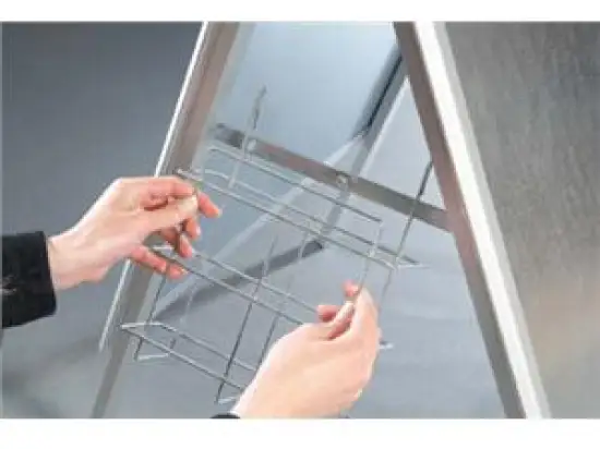 Prospekt-Einhängekorb Franken BSAP A4 silber, für bsa1