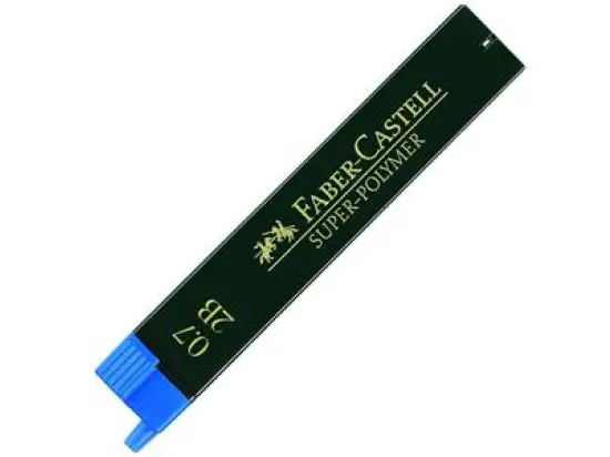 Feinmine Faber-Castell 120702 Stärke: 0,7 mm, Härte: 2B, Dose 12 Stk