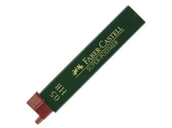 Feinmine Faber-Castell 120500 Stärke: 0,5 mm, Härte: HB, Dose 12 Stk