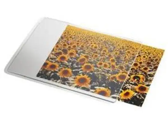 Mausunterlage Esselte 67691 Personal 190x240x2mm, weiß, mit Einschubmöglichkeit für Fotos