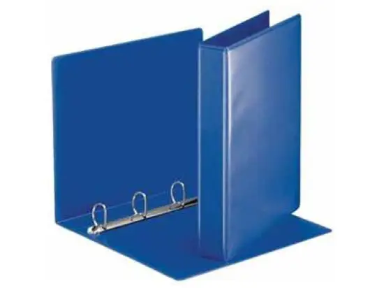 Panorama Ringbuch Esselte 49715 A4, 4 Ringe Ø 30 mm, Pappe/PP-Folie, 2 Außentaschen, D-Ring-Mechanik, blau