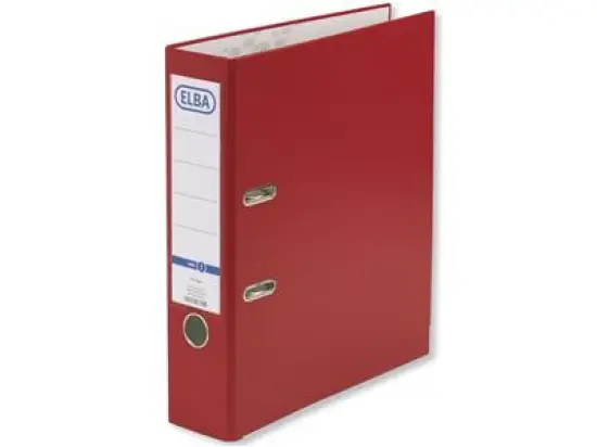 Ordner Elba 100202156 10456RO smart Pro A4, 80mm, Pappe/PP-Folie, Wechselfenster, rot