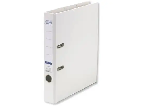 Ordner Elba 100023262 10453WE smart Pro A4, 50mm, Pappe/PP-Folie, Wechselfenster, weiß