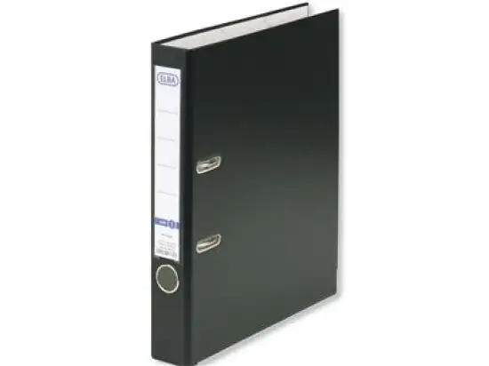 Ordner Elba 100023260 10453SW smart Pro A4, 50mm, Pappe/PP-Folie, Wechselfenster, schwarz